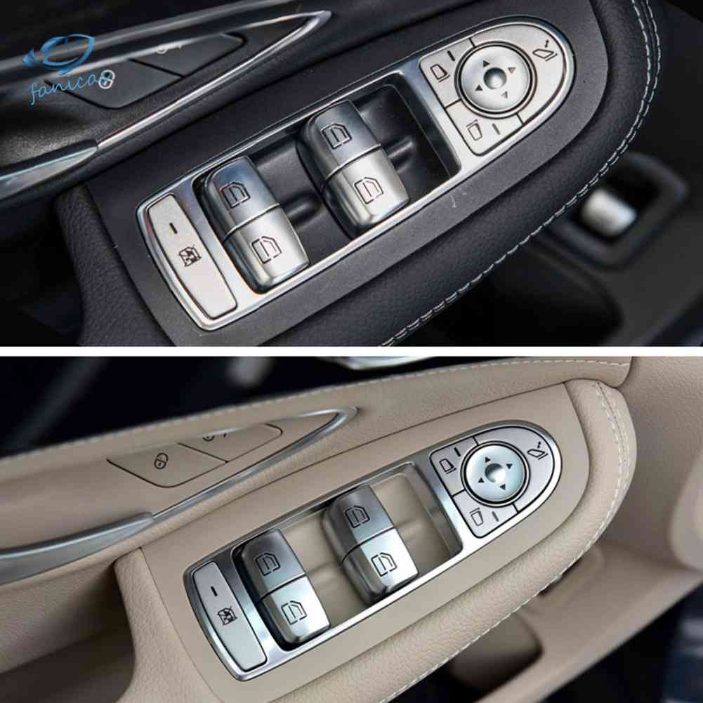 Ốp Nút Bấm Công Tắc Cửa Sổ Cho Mercedes Benz C Class W205
