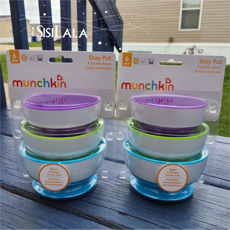 Set chén ăn chống đổ Munchkin