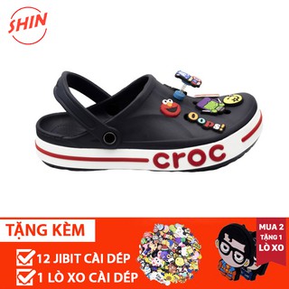 dép cross đen viền đỏ đế bánh mì💖FREESHIP💖sục cross hotrend BAYa03