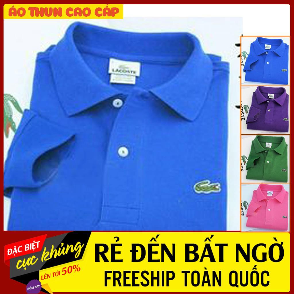 Áo thun nam có cổ mã Lacos cao cấp mới nhất 2021, tông màu xanh lịch lãm | BigBuy360 - bigbuy360.vn
