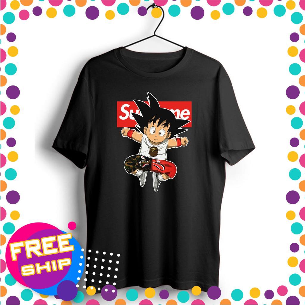(CÓ VIDEO)Áo thun SONGOKU SUPREME Nam Nữ (Đen, Trắng)