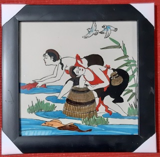 Tranh đông hồ trên sứ