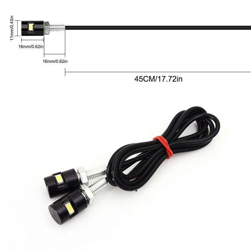 Set 2 đèn tín hiệu xe máy dài 70cm SMD LED 12V tiện dụng chất lượng cao