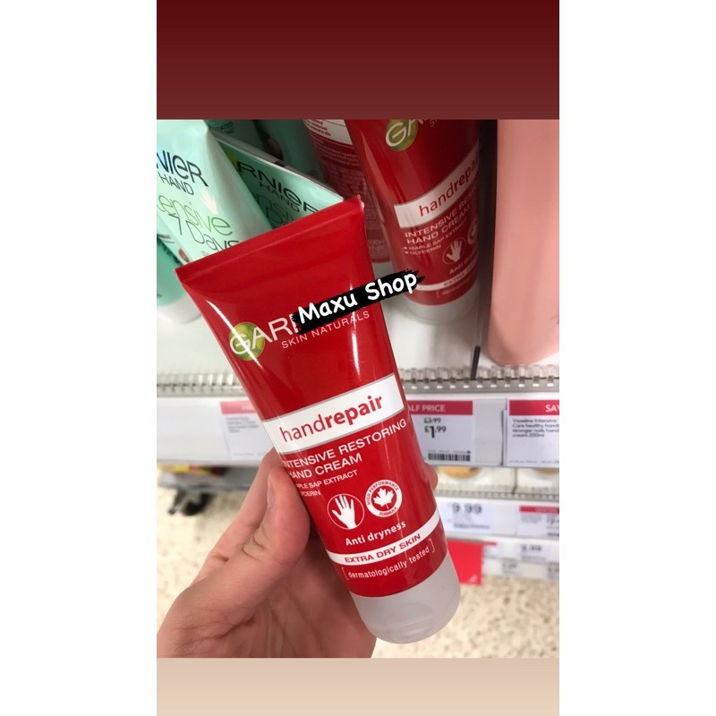 Garnier Hand Cream- Kem Tay Garnier 100ml