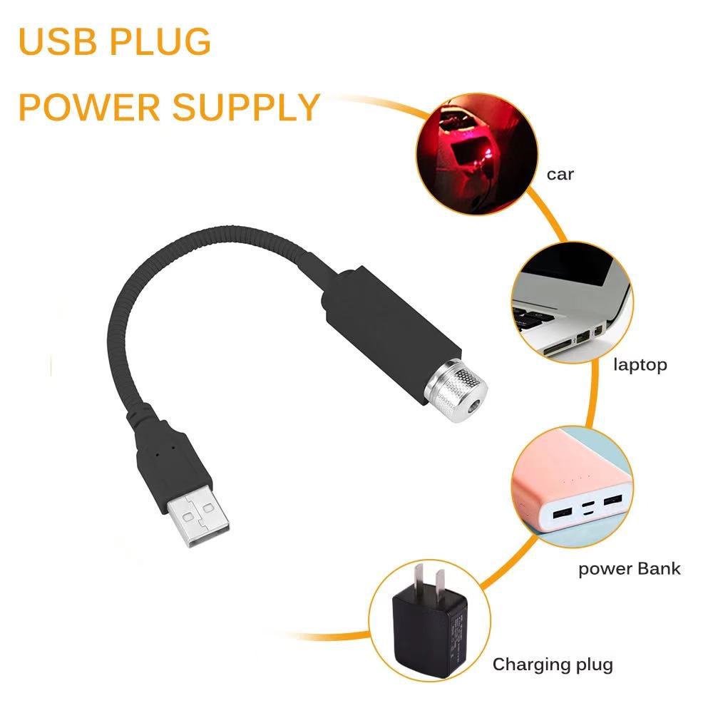 Đèn Led Chiếu Trần Xe Hơi Ô Tô Trần Nhà Cắm USB Tiện Lợi Tạo Bầu Trời Đầy Sao  - ADAB6688