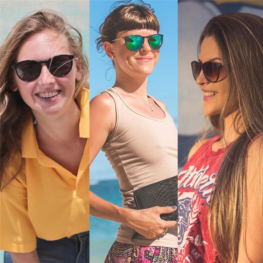 Kính Mát Gọng Tròn Cổ Điển Bảo Vệ Mắt Cho Nam Nữ