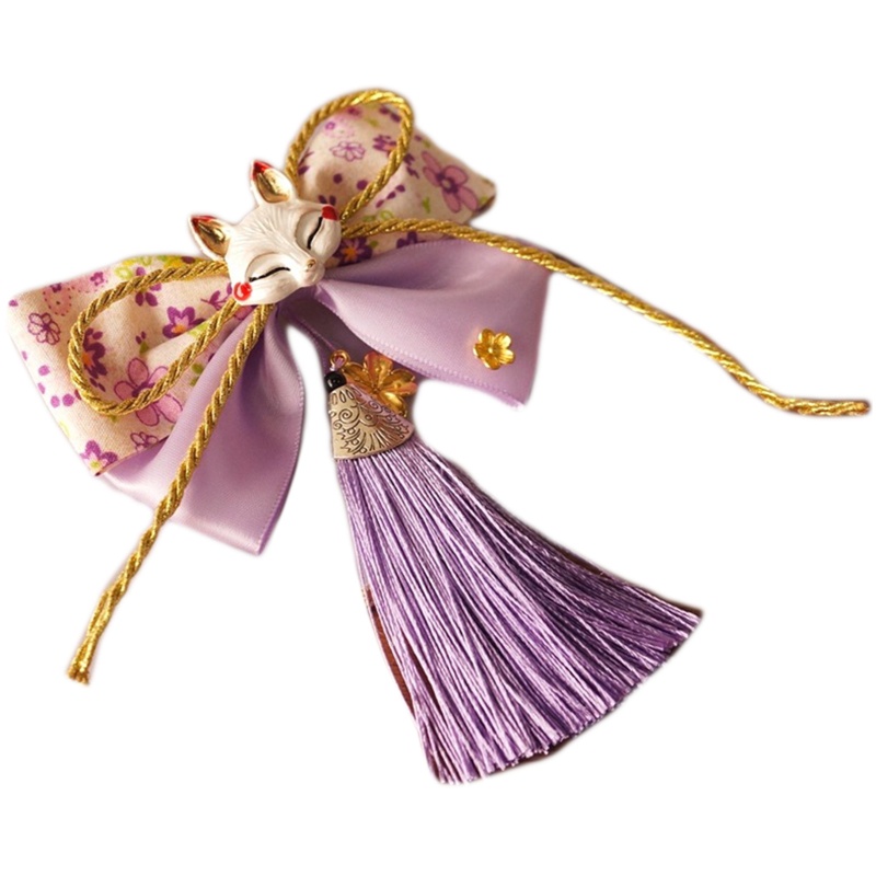 Kẹp Tóc Hình Nơ Tua Rua Phong Cách Nhật Bản Cho Nữ