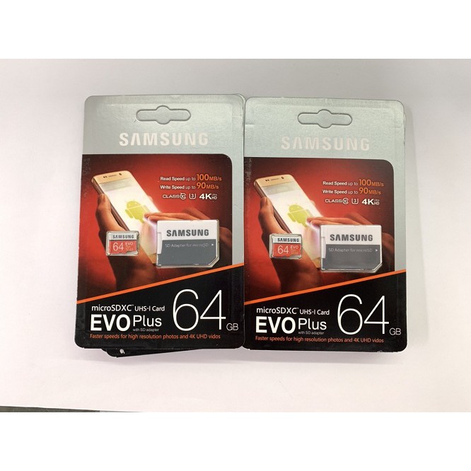 Thẻ nhớ micro SD với dung lượng 32GB/64GB