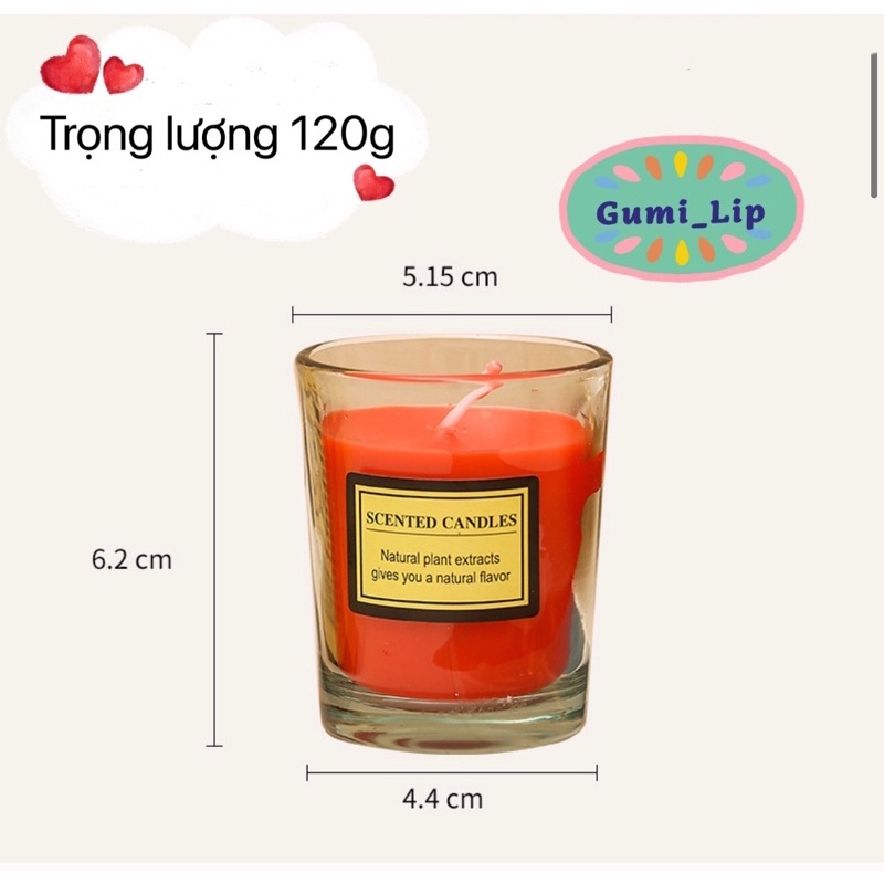 Nến thơm thiên nhiên trang trí phòng SCENTED CANDLES 4x6cm