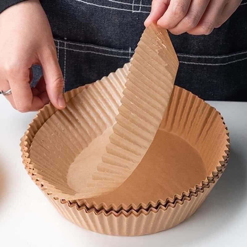 100 Tờ Giấy nến nâu , giấy nến lót nồi chiên không dầu