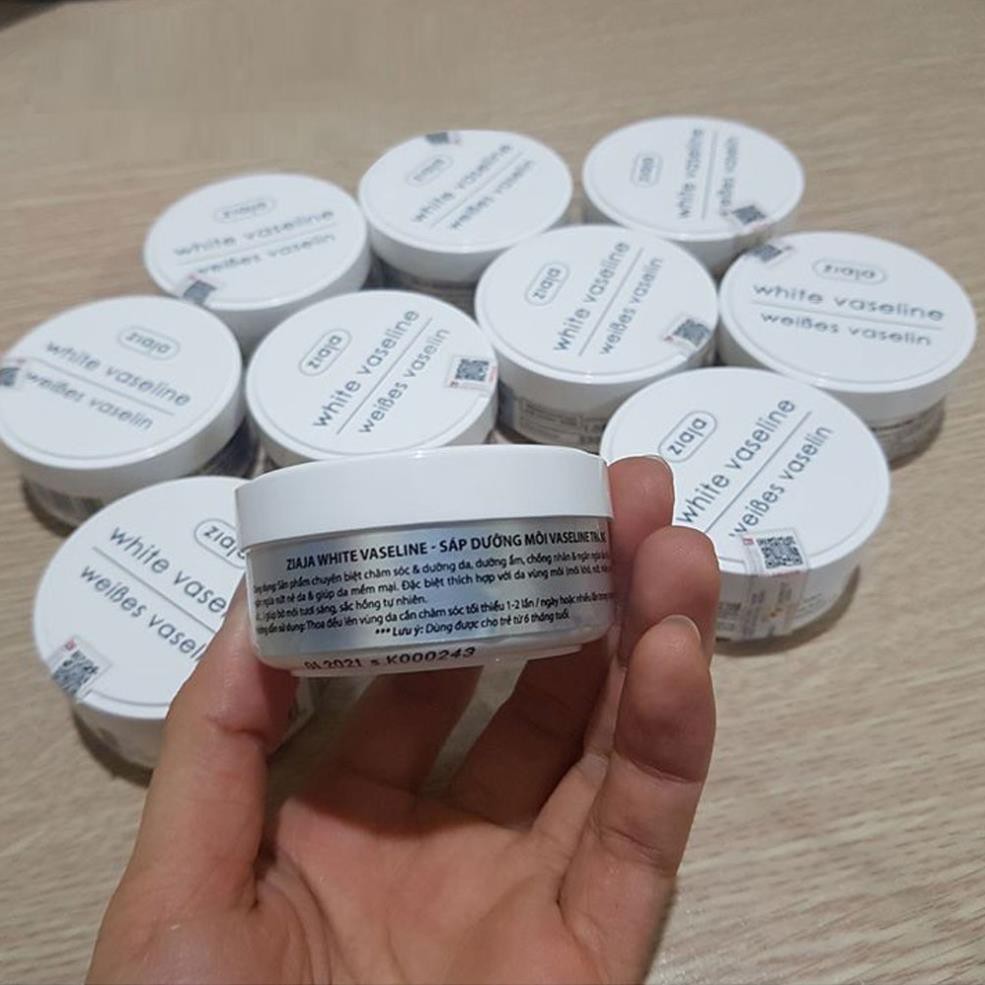 SÁP ĐA NĂNG VASELINE BẢO VỆ GIỮ ẨM, DƯỠNG DA, MÔI, MÓNG TAY CHÂN - ZIAJA WHITE VASELINE 30ML