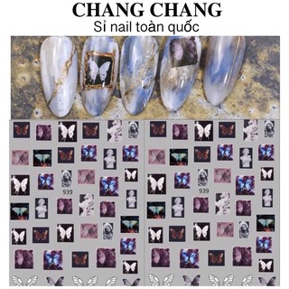 Sticker nail , sticker bướm dán móng tay.