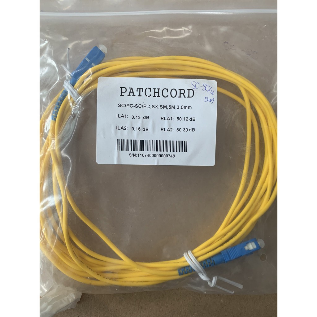 DÂY NHẢY QUANG SINGLEMODE LC/UPC - SC/UPC