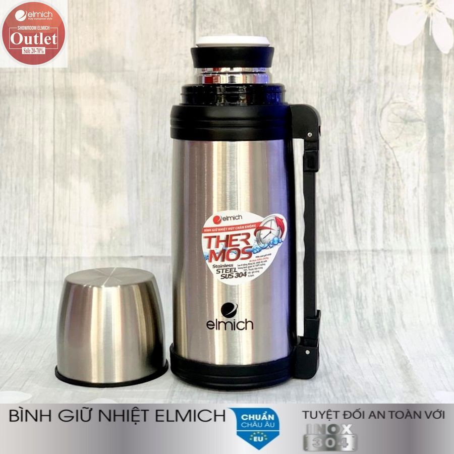 Bình Giữ Nhiệt Inox 304 Nóng 8h Lạnh 12h ELMICH El520x 800ml/1000ml