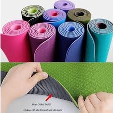 THẢM TẬP YOGA TPE 2 LỚP DÀY 6MM