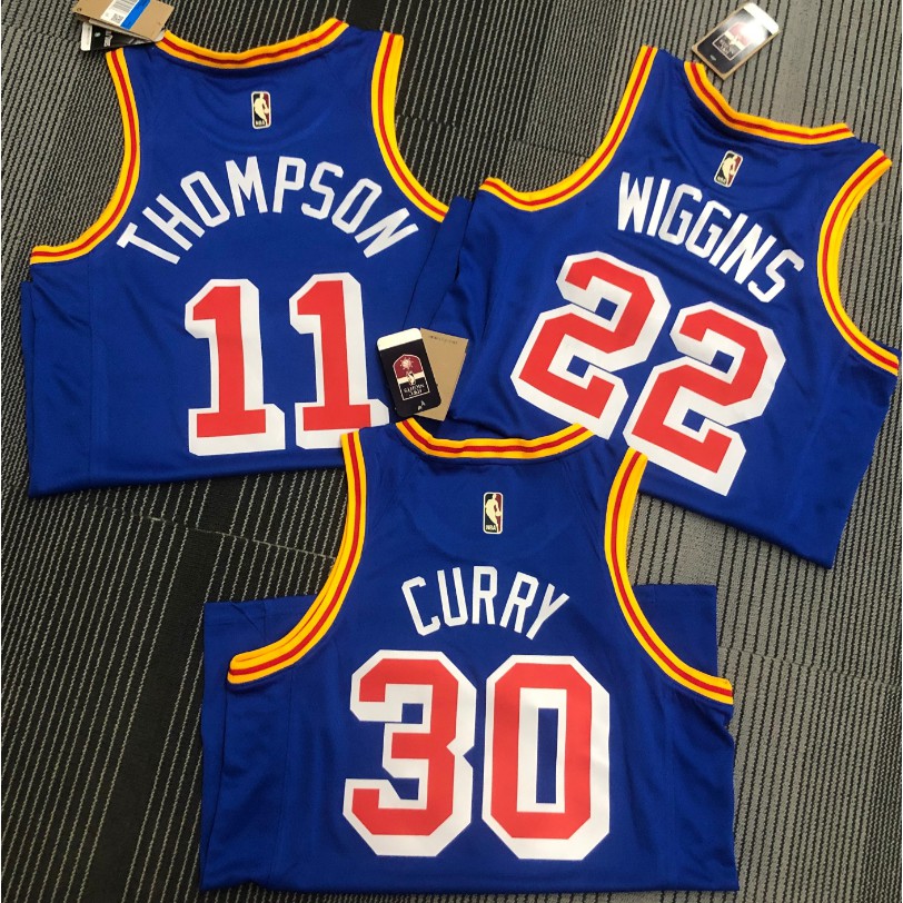 Áo thun bóng rổ NBA Jersey số 30 Curry/ số 11 Thompson