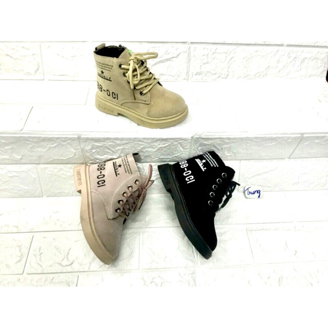 Boot da lộn cao cổ bé trai bé gái