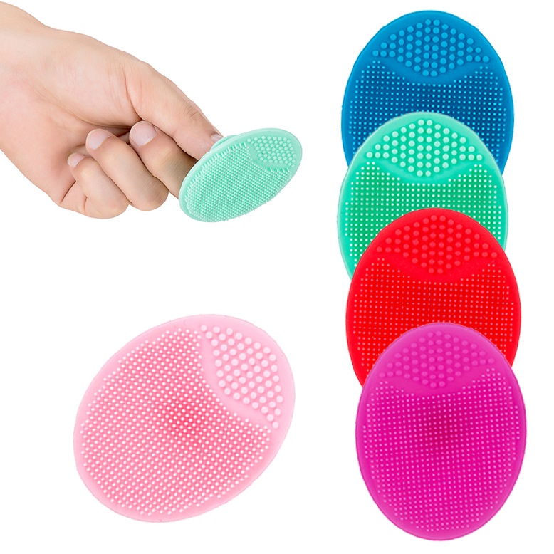 Cọ rửa mặt tẩy tế bào chết làm sạch mụn đầu đen bằng silicone