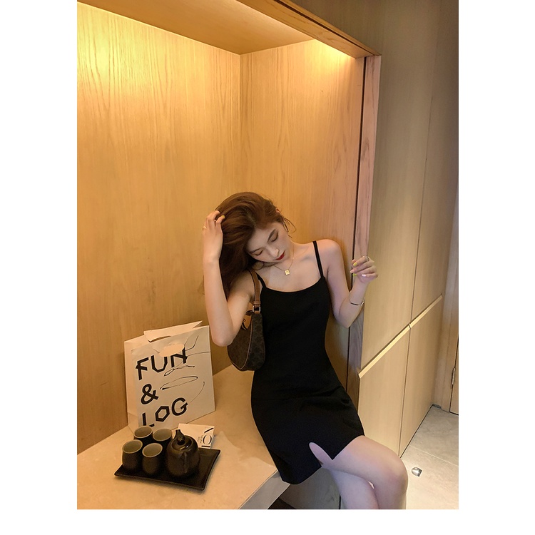 Đầm chữ A SUXI cổ chữ V thời trang cổ điển Pháp