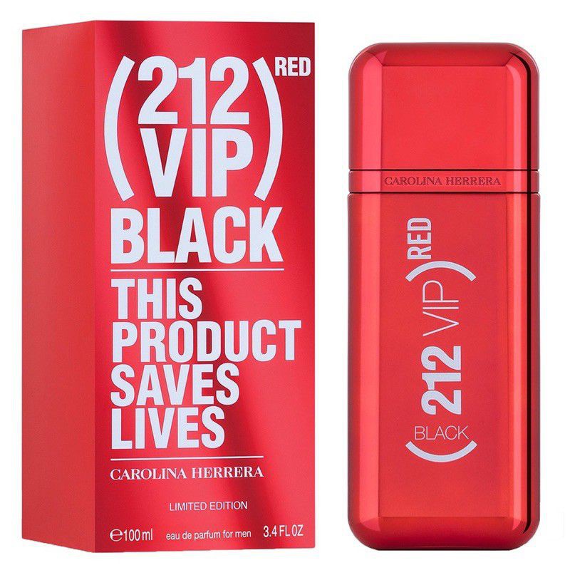 Nước hoa nam Carolina Herrera 212 Vip Red Black This Product Saves Lives Limited Edition (EDP) Fullseal 100ml Auth 💯%