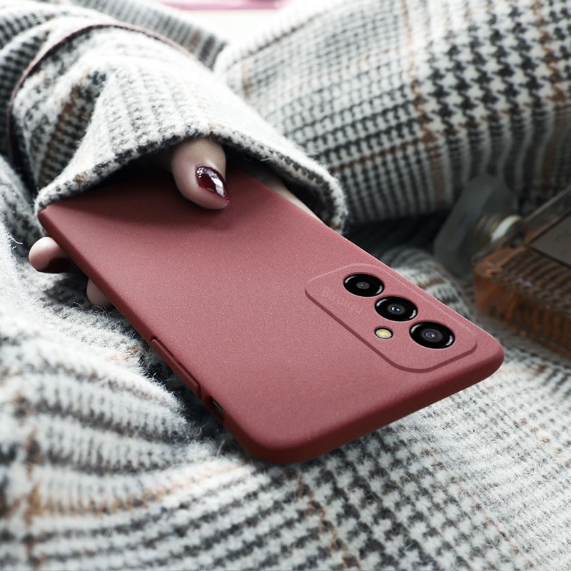 Ốp Điện Thoại TPU Silicone Mềm Màu Trơn Nhám Cho Samsung Galaxy M23 5G
