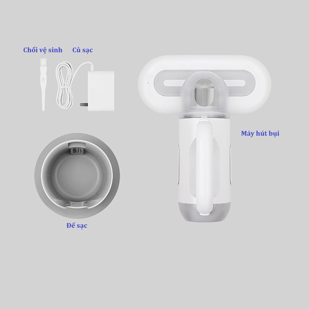 MÁY HÚT BỤI CẦM TAY KHÔNG DÂY XIAOMI MIJIA SWDK KC101 (KHỬ TRÙNG BẰNG TIA CỰC TÍM) | BigBuy360 - bigbuy360.vn