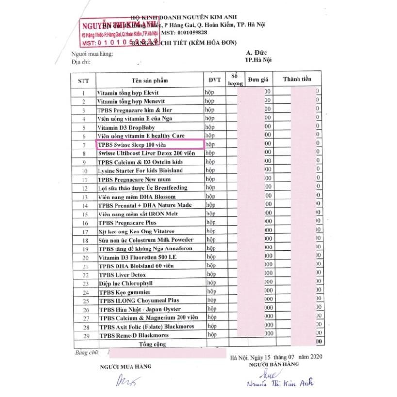 Viên uống hỗ trợ ngủ ngon Swisse Sleep 100 viên (hàng Úc) | Thế Giới Skin Care