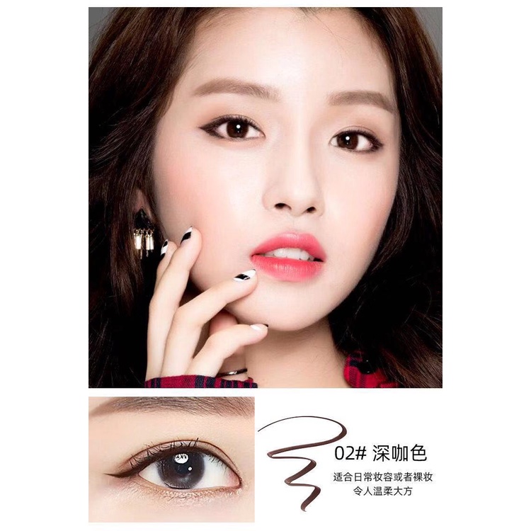 Bút Kẻ Mắt Dạng Gel Đầu Mềm Mỏng Chống Thấm Nước Không Nhòe Lâu Trôi