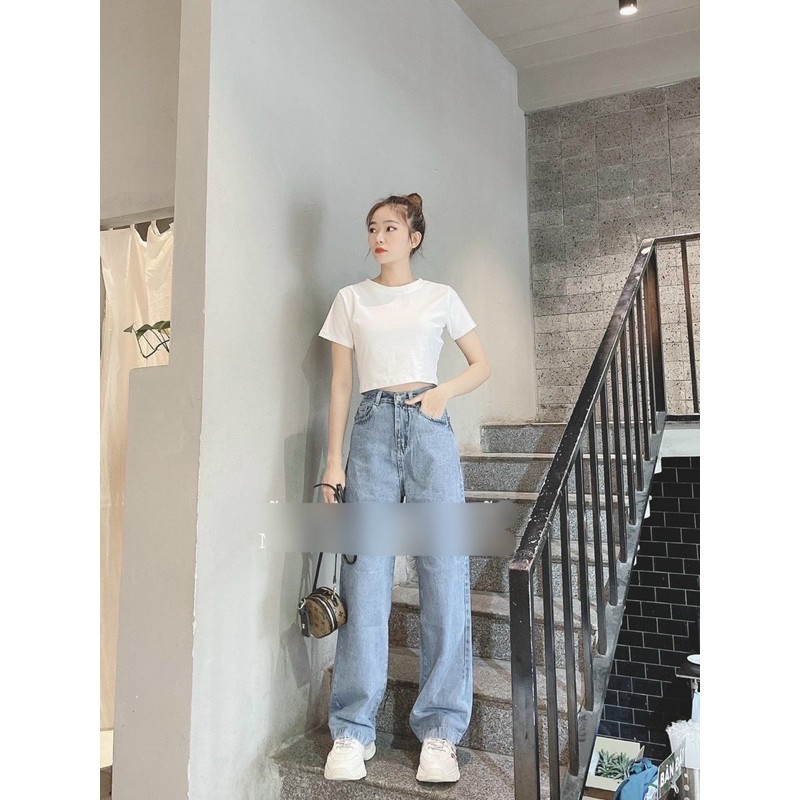 Áo cotton croptop cực xinh [HOT NHẤT] chất siêu xịn