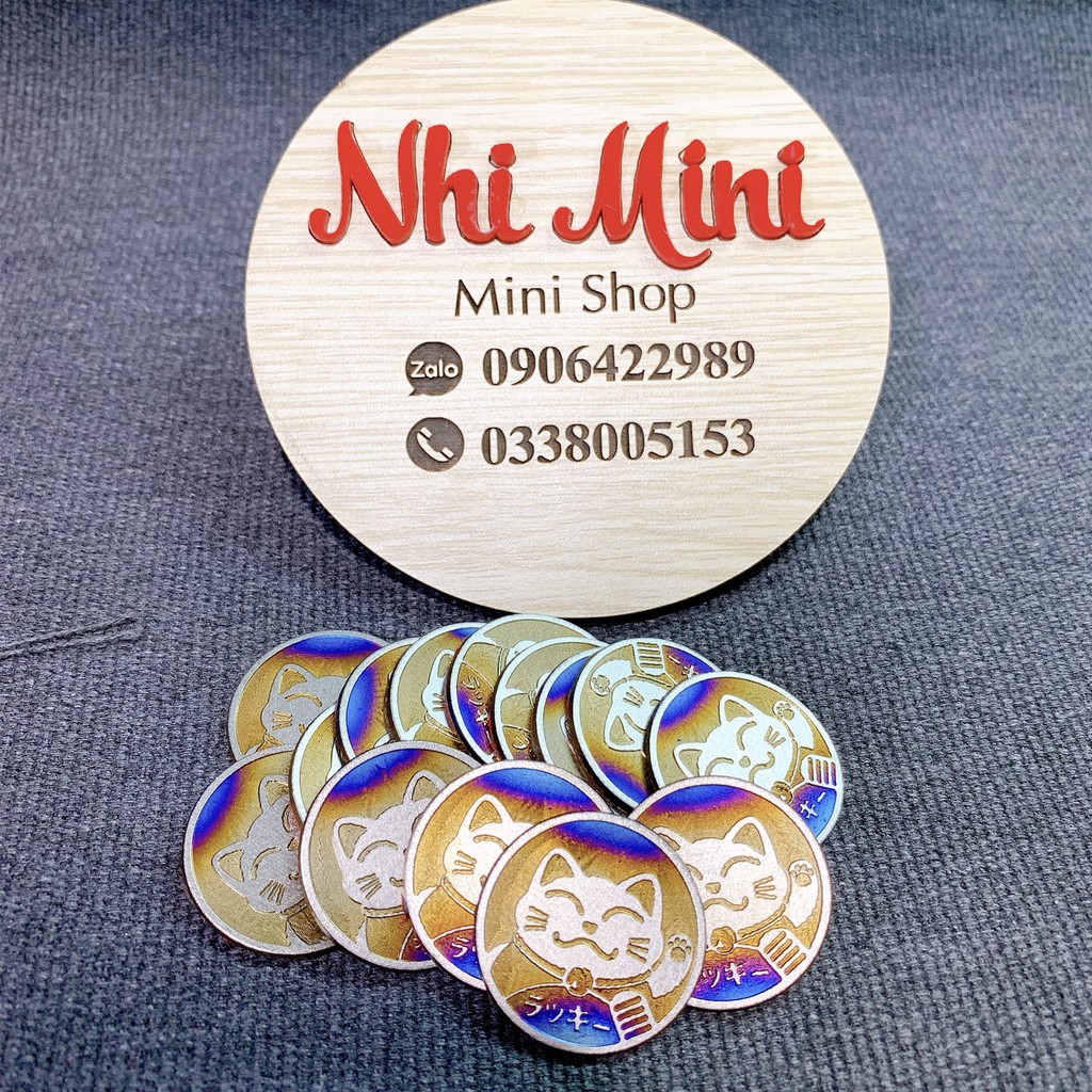 Tem - logo Titanium mèo may mắn
