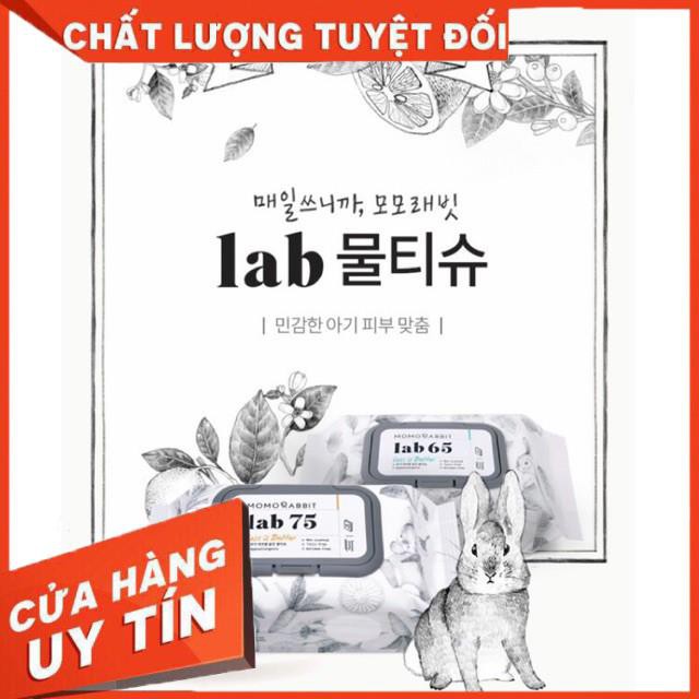 [Mã 267FMCGSALE giảm 8% đơn 500K] Khăn giấy ướt Momo Rabbit Hàn Quốc Lab65 loại 20 tờ/72 tờ