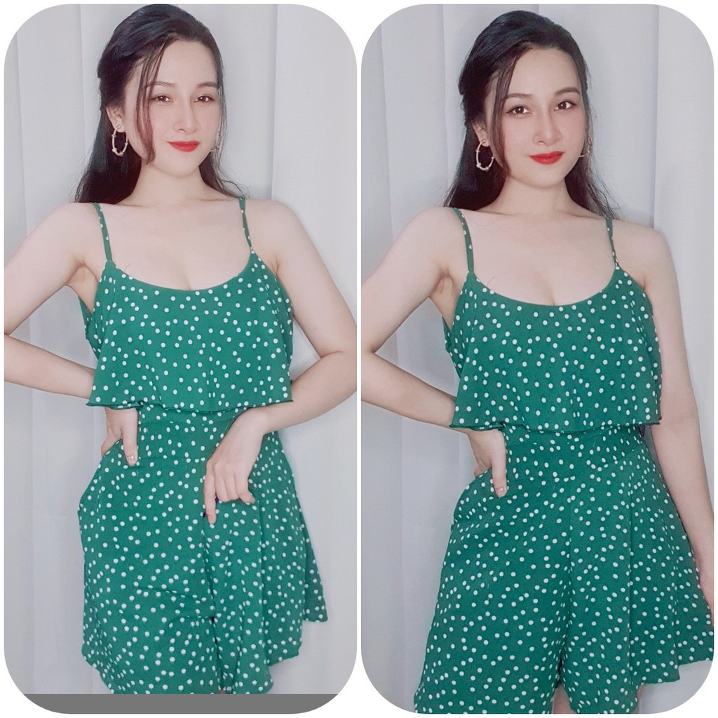 Đầm/Jumpsuit Ngắn Hoa