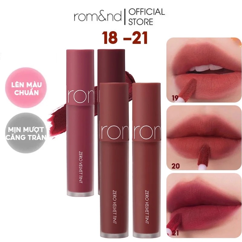 [ XẢ KHO 3 NGÀY ] Son kem Lì Romand Zero Velvet Tint