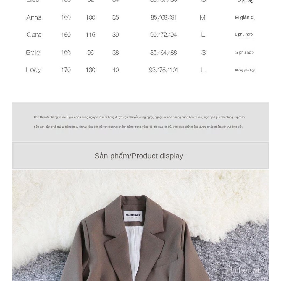Áo Khoác Nữ Thiết Kế, vest thu đông 2021,vét hàn quốc Retro Màu Cà Phê Màu Đỏ | BigBuy360 - bigbuy360.vn