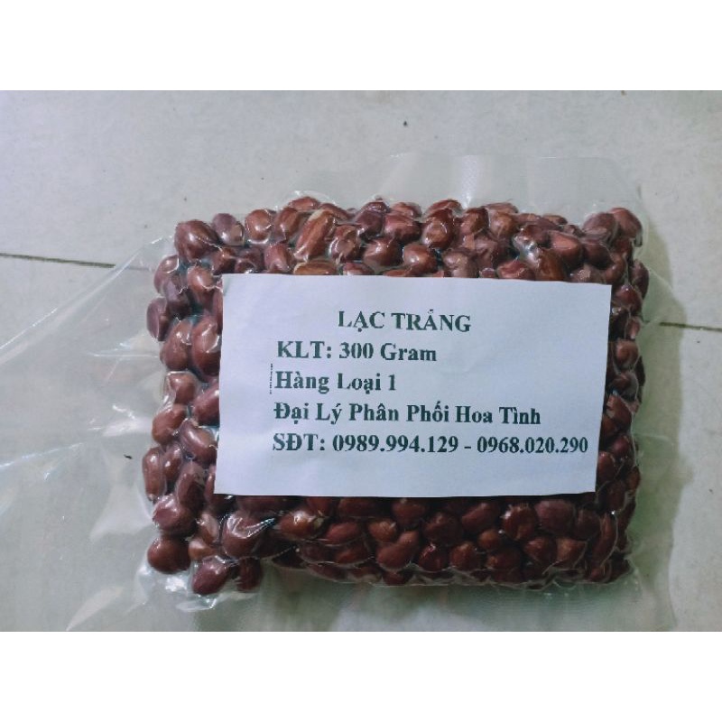 Lạc trắng bóc tay hút chân không 500gram
