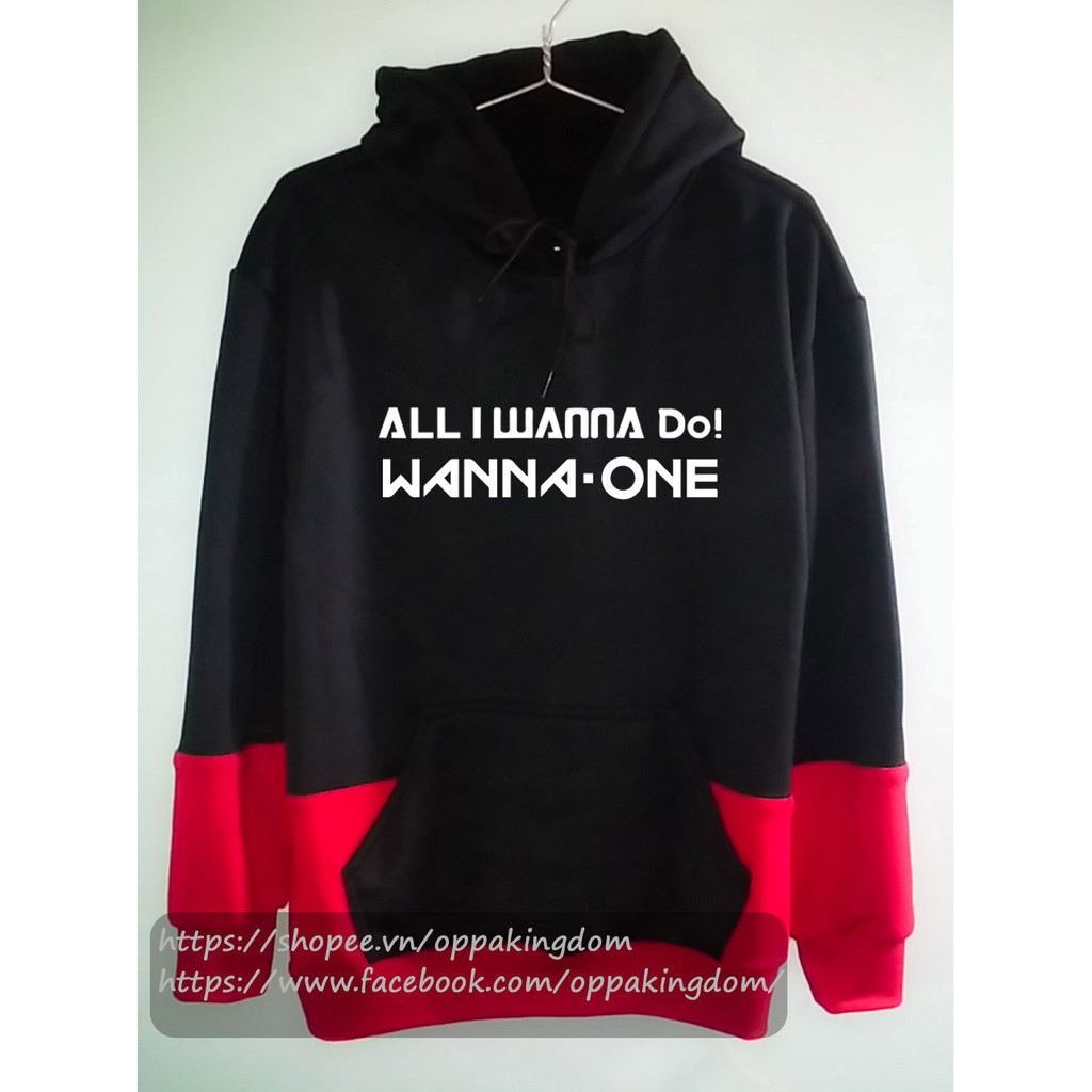 Áo hoodie Wanna One All I wanna do