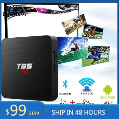 Tv Box T95 S2 Android 7.1 Os Smart Tv Box T95S2 2gb 16gb 1gb 8gb Amlogic S905W Quad Core 2.4ghz Wifi 4k Và Phụ Kiện