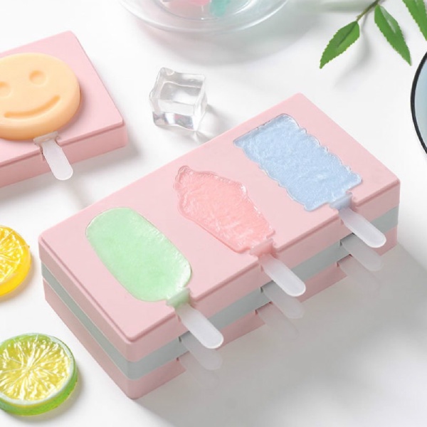Khuôn kem silicone 3 chiếc hình động vật - Khuôn kem Hot Hit cực cute nhà Beemart