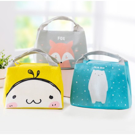 Túi đựng cơm cartoon giữ nhiệt 7*15*21cm họa tiết hoạt hình siêu xinh- SP005102