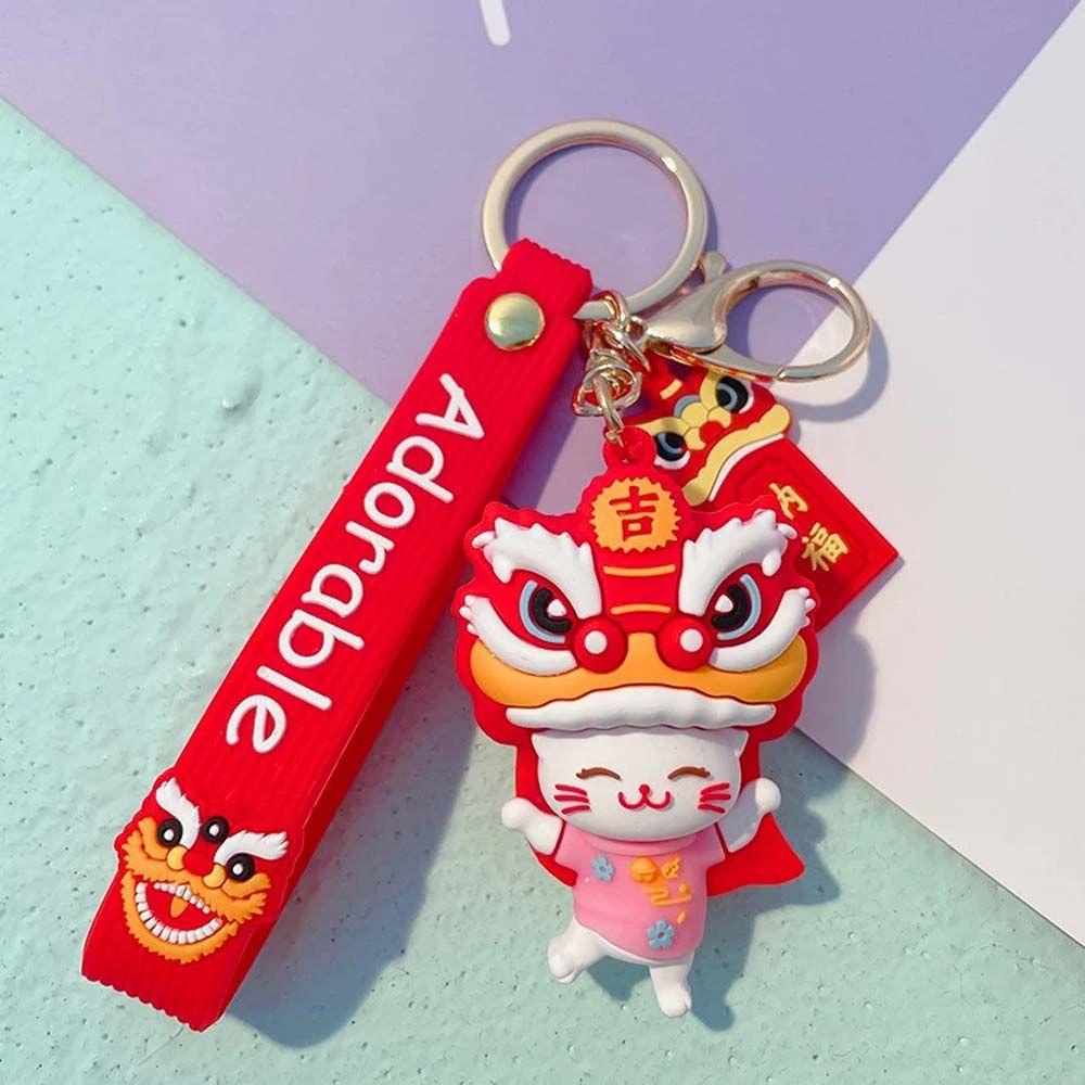 Móc Khóa Hình Sư Tử Bằng Silicone DIY