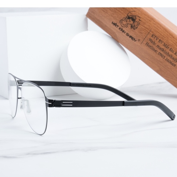 Gọng Kính Cận Thép Không Gỉ Shady Unisex G557