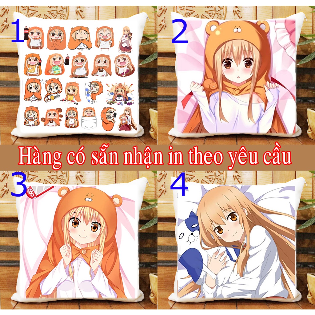 Gối ôm gối ngủ himouto umaru chan gối hình vuông