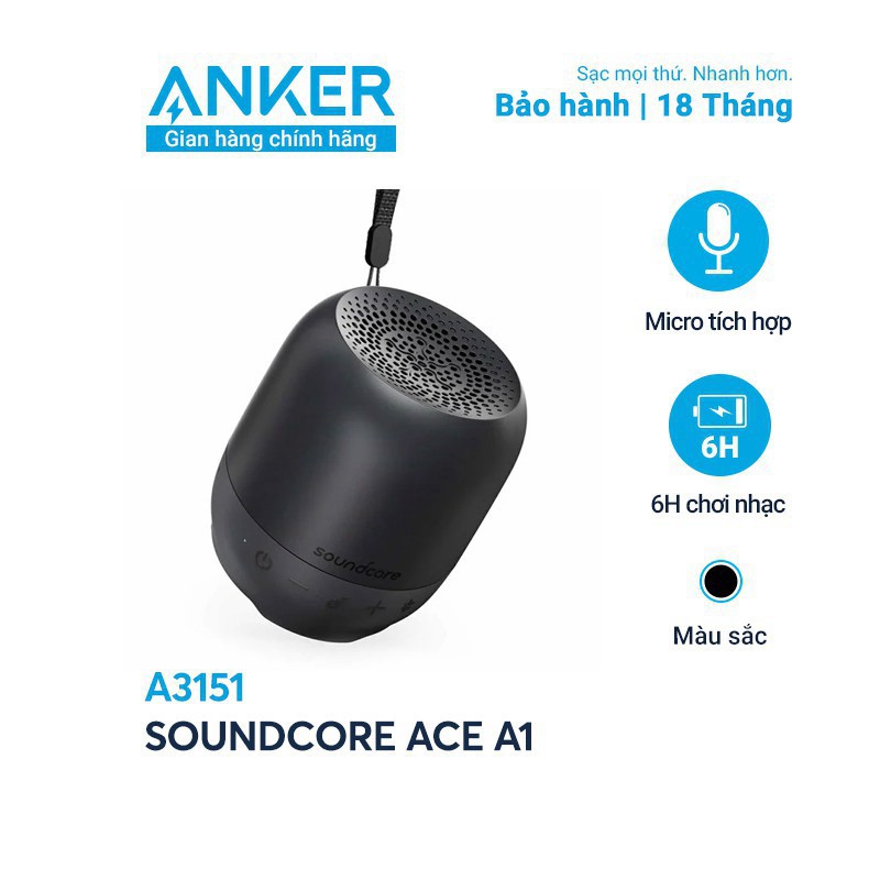 Loa bluetooth SoundCore Ace A1 5W by ANKER Hàng chính hãng- A3151