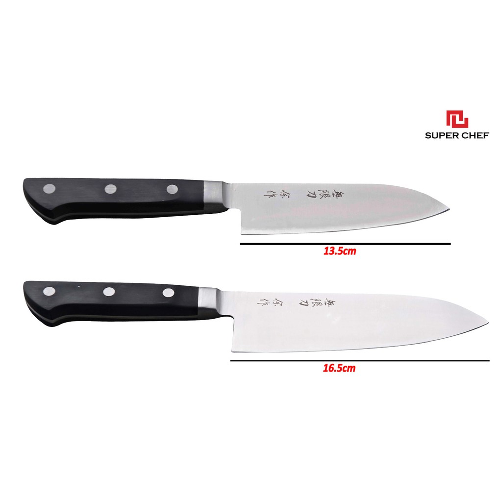 DAO SANTOKU (3 TRONG 1) CÁN NHỰA SUPER CHEF