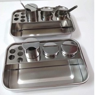 Bộ khay inox dùng trong y tế spa thẫm mỹ viện