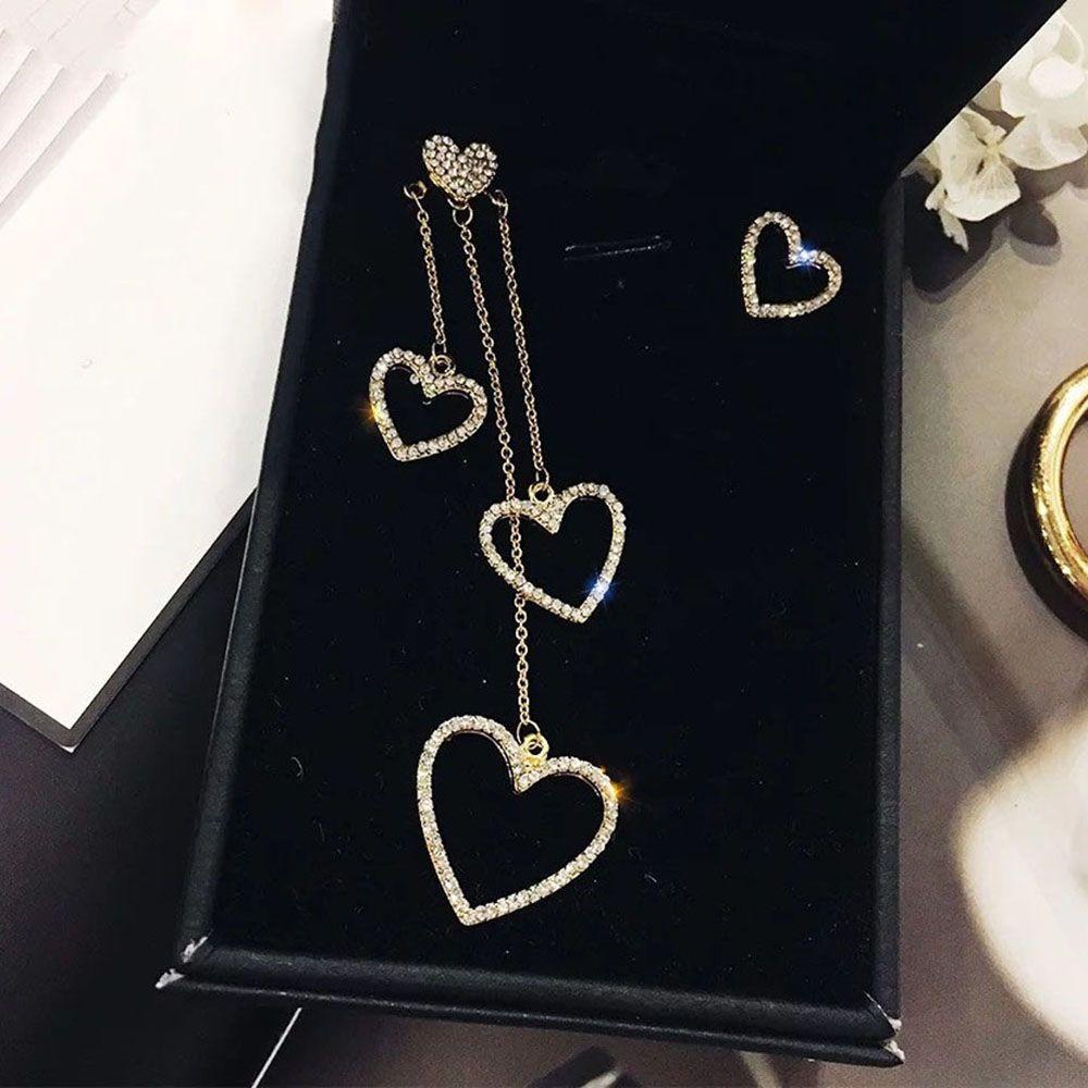 Bông Tai Dạng Xỏ Dạng Tua Rua Dài Mặt Ngôi Sao Siêu Dài Làm Quà Tặng Cho Nữ Back