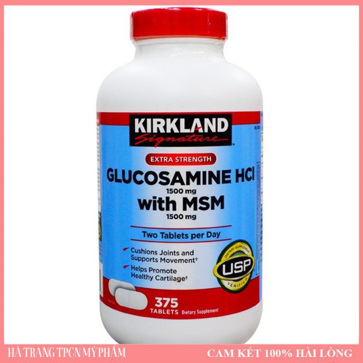Viên Uống (375v) Hỗ Trợ Xương Khớp Kirkland Signature Glucosamine HCI