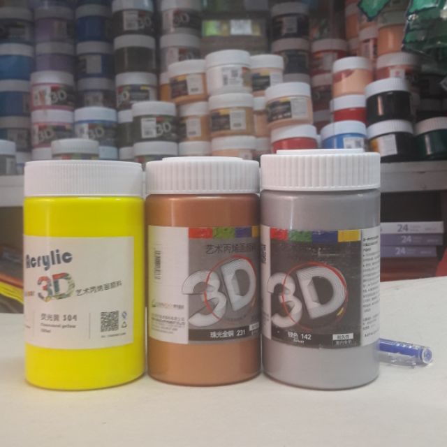 Acrylic 3D nhũ - phát sáng 300ml