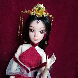 (trang sức búp bê) mũ đội cổ trang p2
