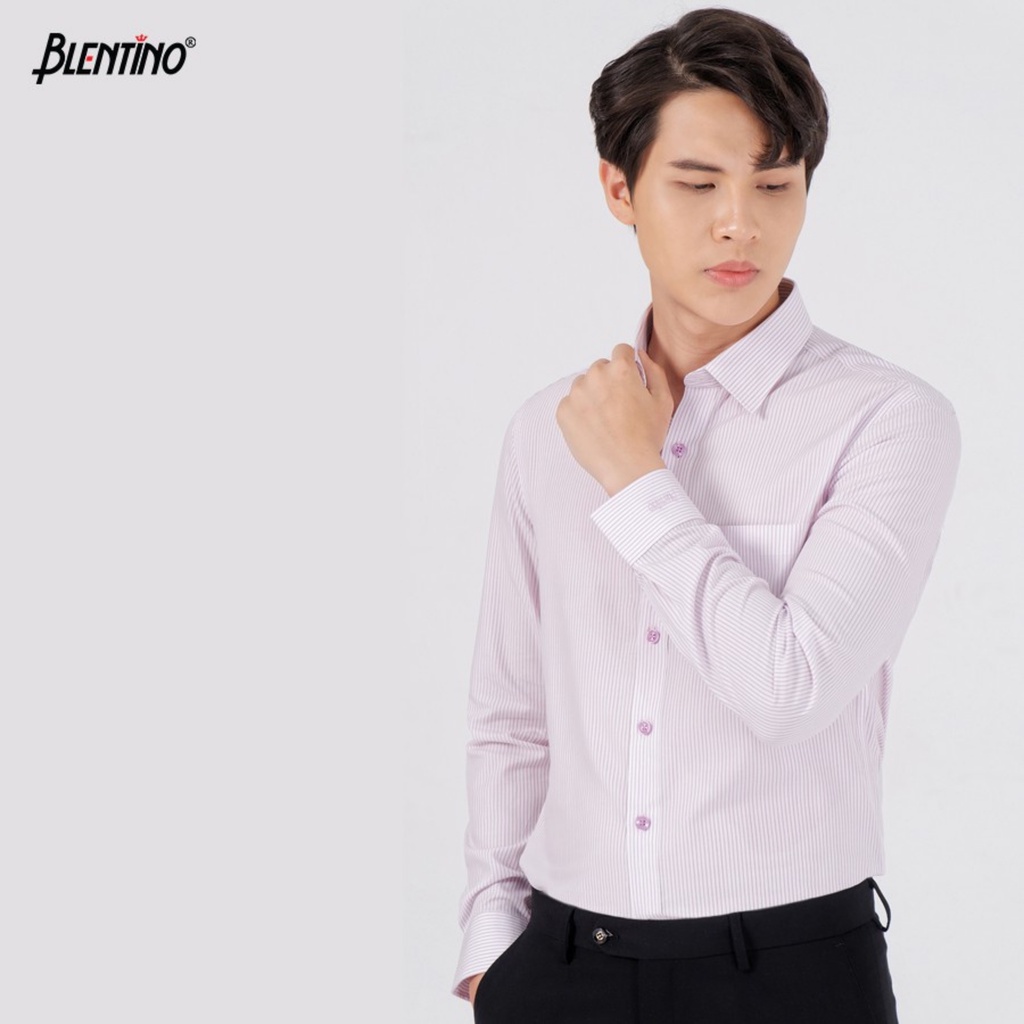 Áo Sơ Mi Nam Dài Tay Công Sở BLENTINO Form Regular Fit Lịch Lãm Trẻ Trung Sang Trọng BSM01